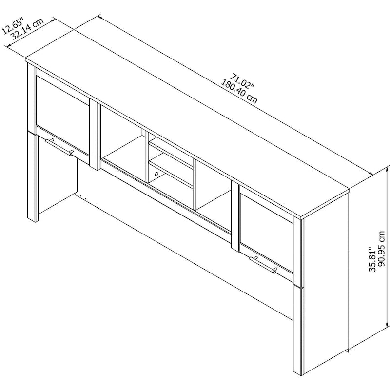 72W Desk Hutch