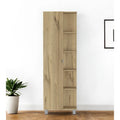 62" Oak Wood Pantry Storage Closet
