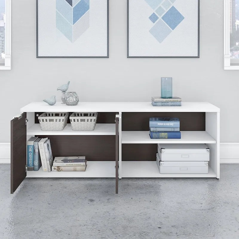 Low Storage Cabinet with Shelves