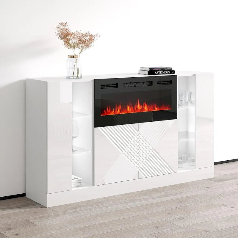 Fireplace Sideboard Buffet Credenza