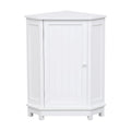 Bathroom MDF Cabinet Triangle Corner Storage Cabinet with Adjustable Shelf