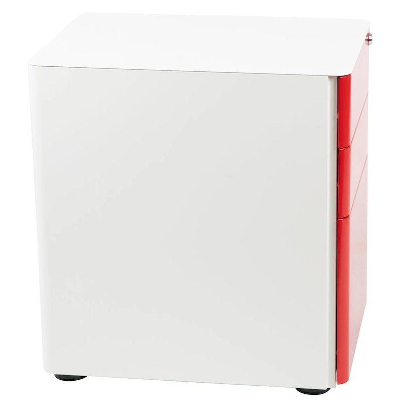Modern 3-Drawer Mobile Locking Filing Cabinet Storage Organizer