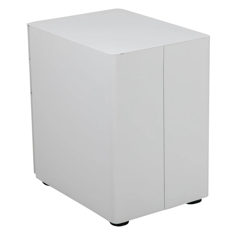 Modern 3-Drawer Mobile Locking Filing Cabinet Storage Organizer