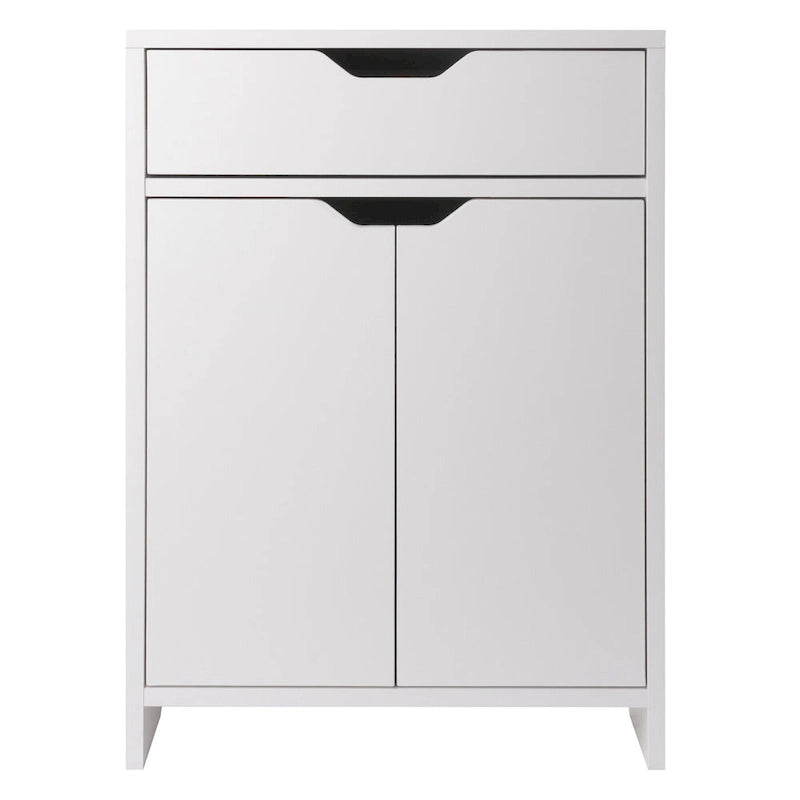 1-Drawer Storage Cabinet, White