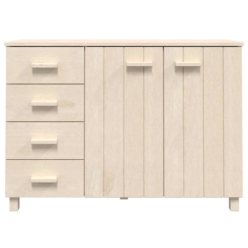Solid Wood Pine Sideboard Buffet Console Cabinet for Kitchen - 44.5 x 15.7 x 31.5