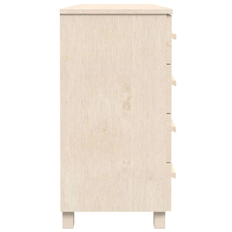 Solid Wood Pine Sideboard Buffet Console Cabinet for Kitchen - 44.5 x 15.7 x 31.5