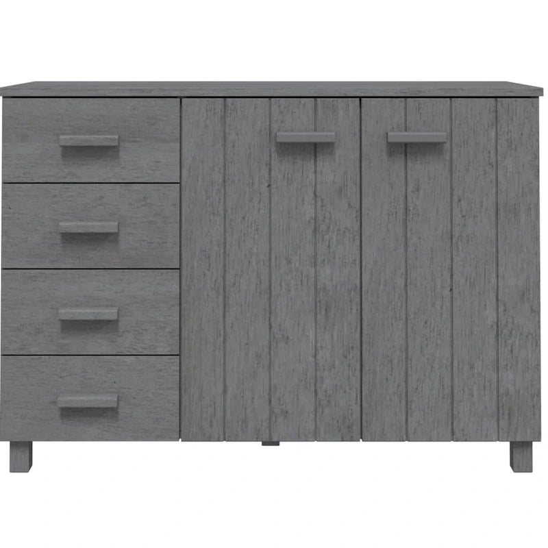 Solid Wood Pine Sideboard Buffet Console Cabinet for Kitchen - 44.5 x 15.7 x 31.5
