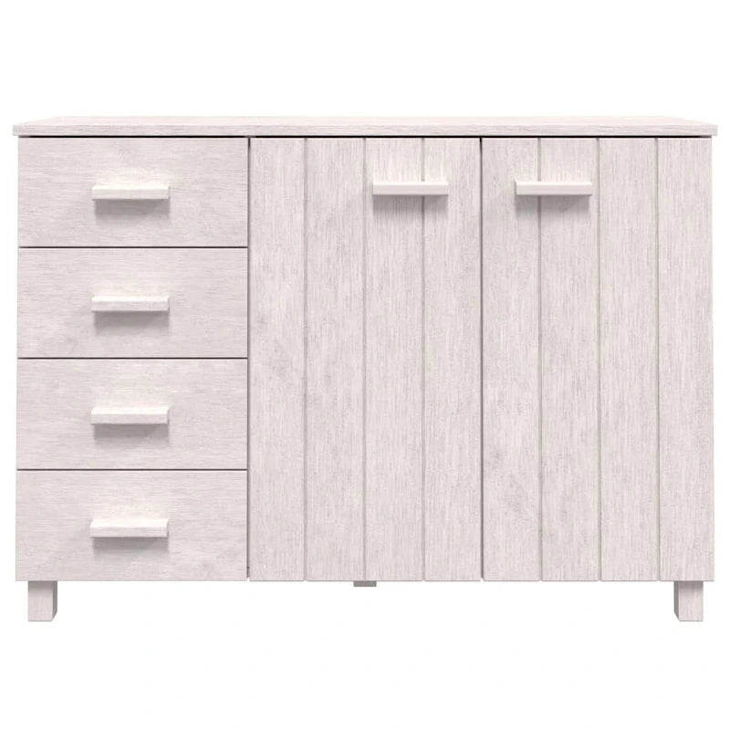 Solid Wood Pine Sideboard Buffet Console Cabinet for Kitchen - 44.5 x 15.7 x 31.5