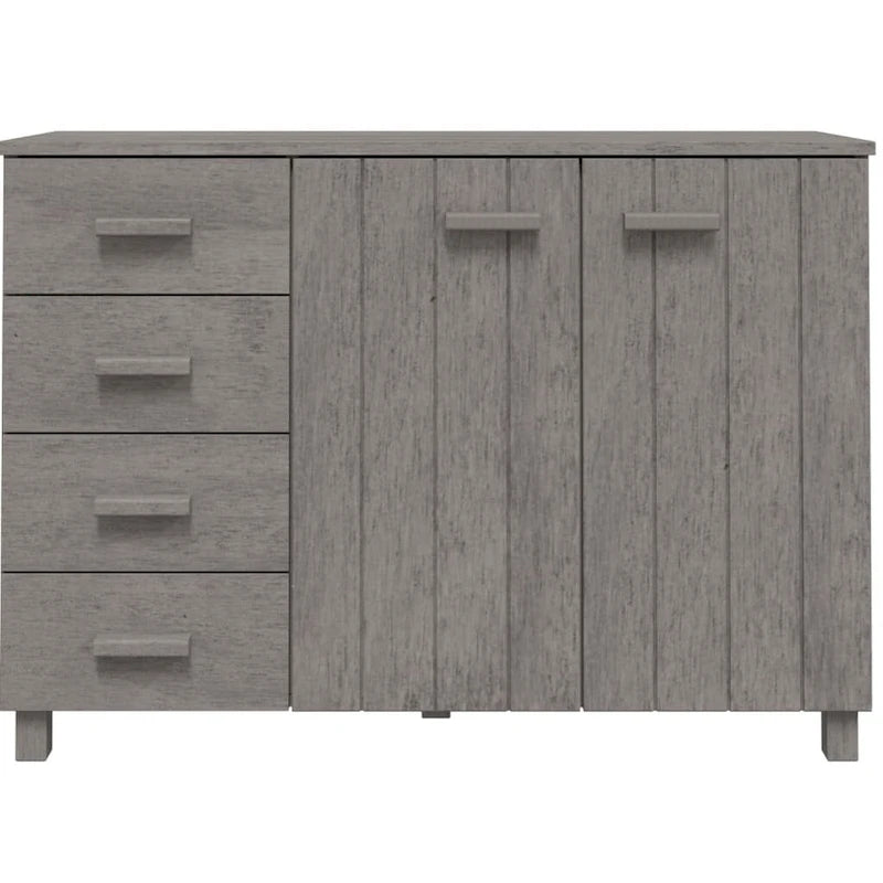 Solid Wood Pine Sideboard Buffet Console Cabinet for Kitchen - 44.5 x 15.7 x 31.5