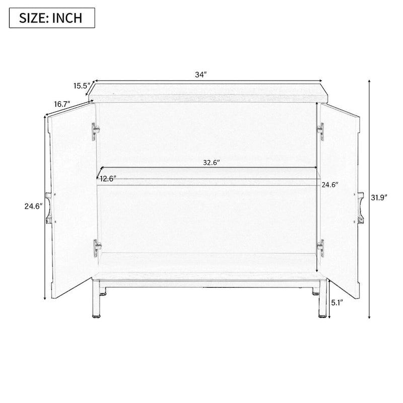 Simple Storage Cabinet Accent Cabinet