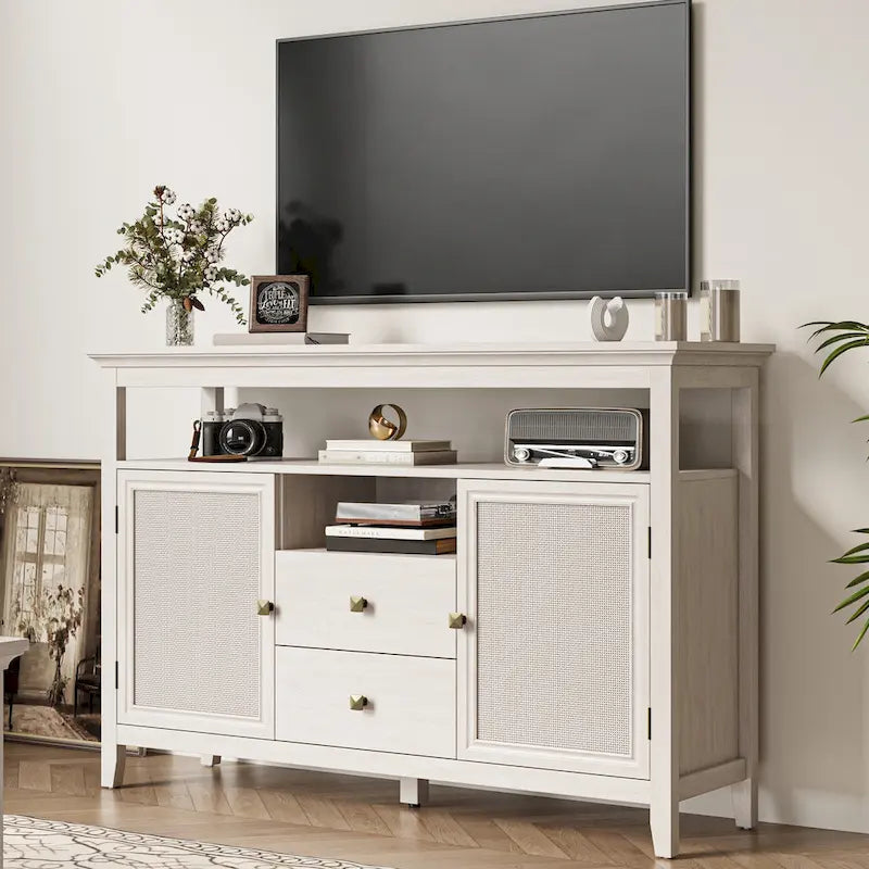 52.8 Natural Rattan Bar Cabinet