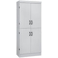 Freestanding Kitchen Pantry, 6-tier Shelving with 2 Adjustable Shelves
