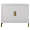 Uttermost Front Range White 2 Door Cabinet - 40.25W x 34H x 13D