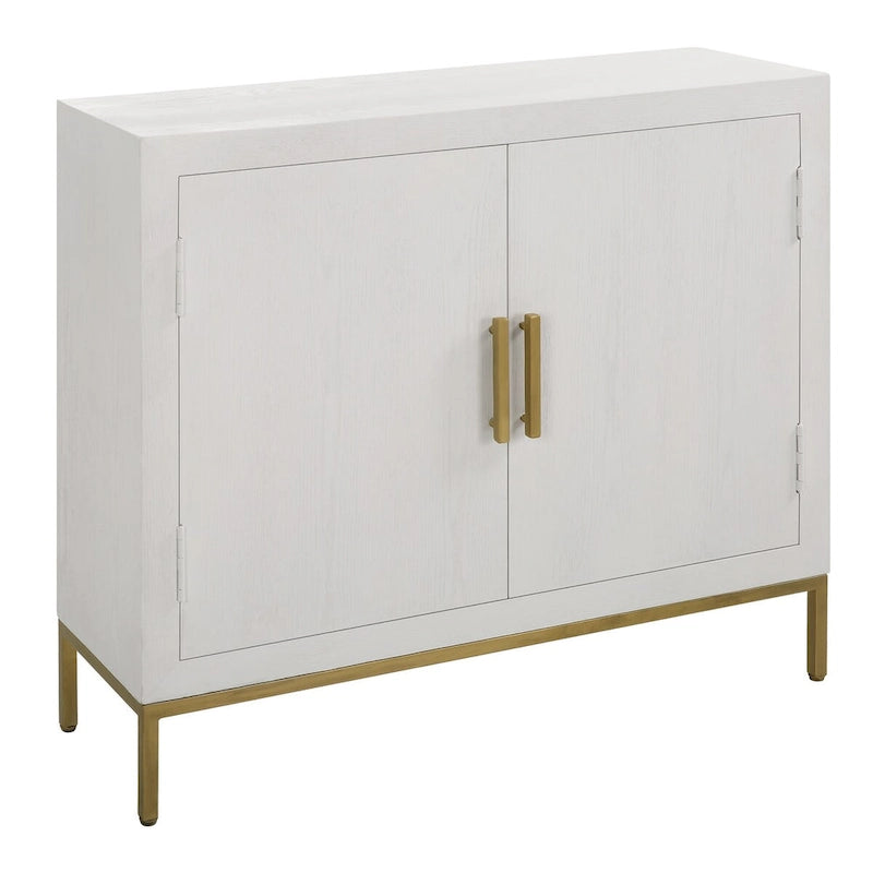 White 2-Door Cabinet - 40.25W x 34H x 13D