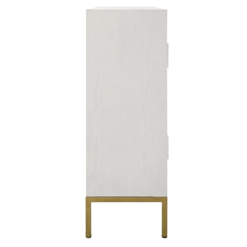 White 2-Door Cabinet - 40.25W x 34H x 13D