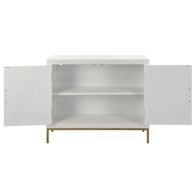 White 2-Door Cabinet - 40.25W x 34H x 13D