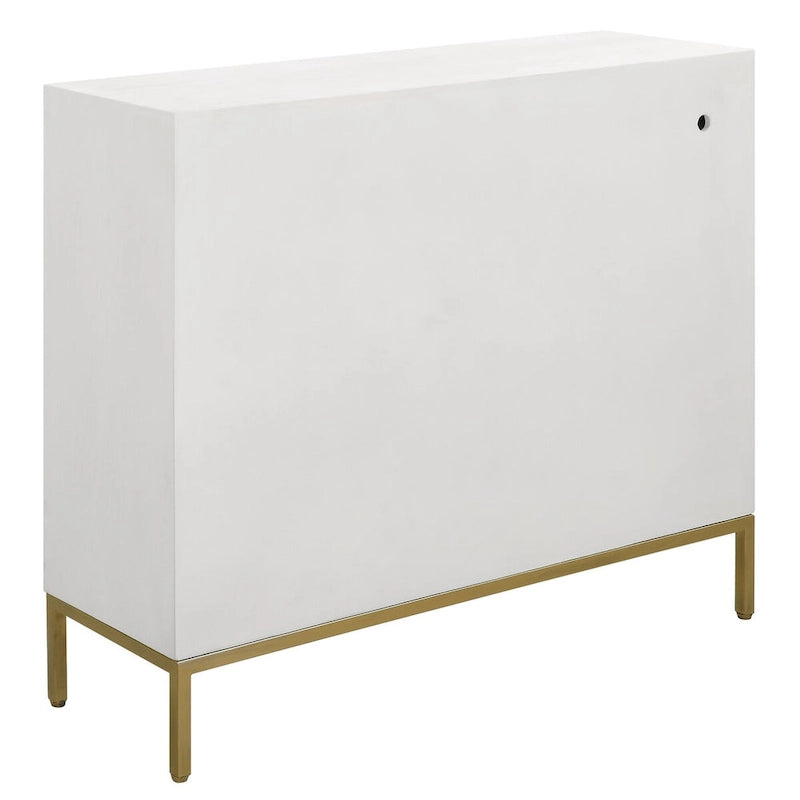 White 2-Door Cabinet - 40.25W x 34H x 13D