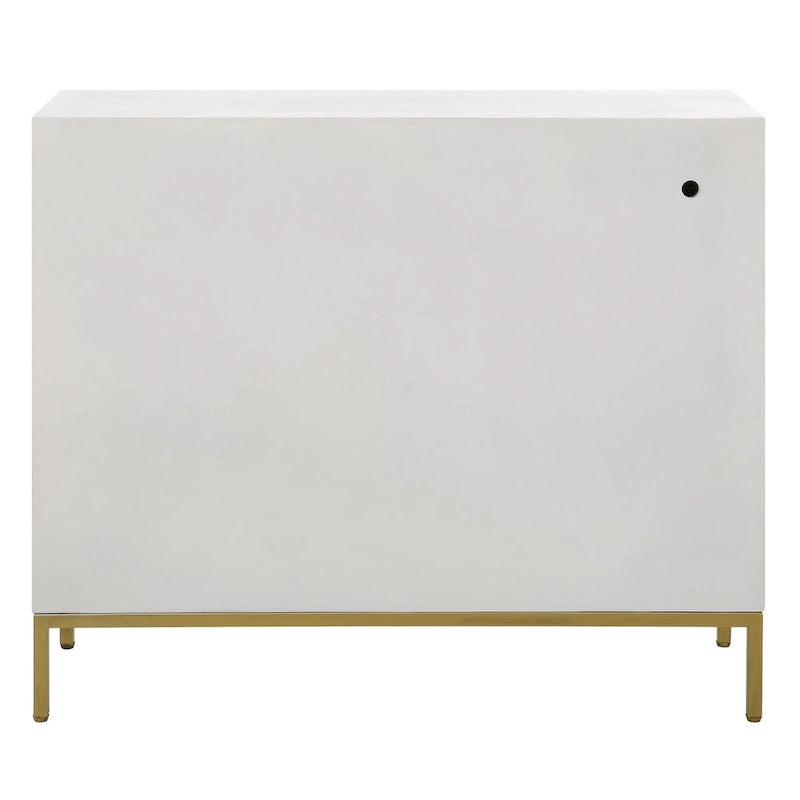 White 2-Door Cabinet - 40.25W x 34H x 13D