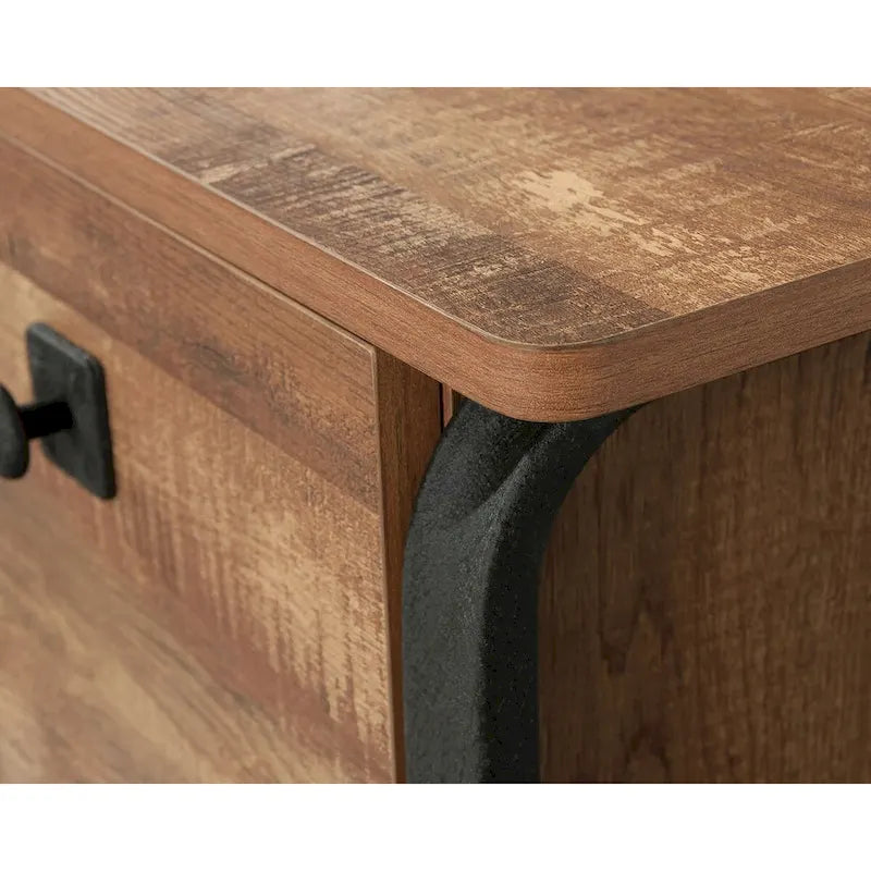 2-Drawer Lateral File Cabinet - Etched Oak
