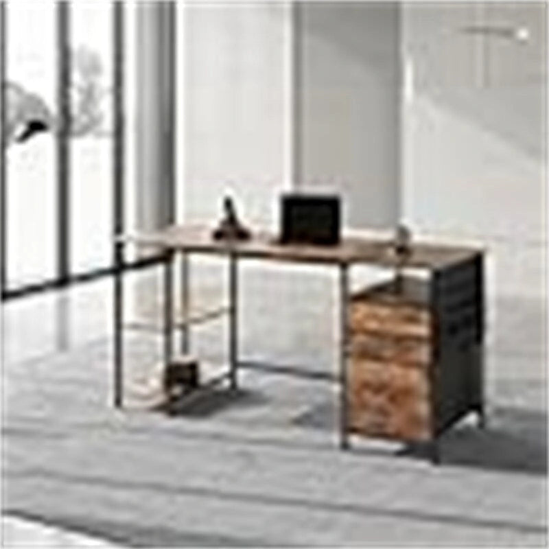 Desks with Drawers and Shelves - 21.65D x 59.06W x 29.13H