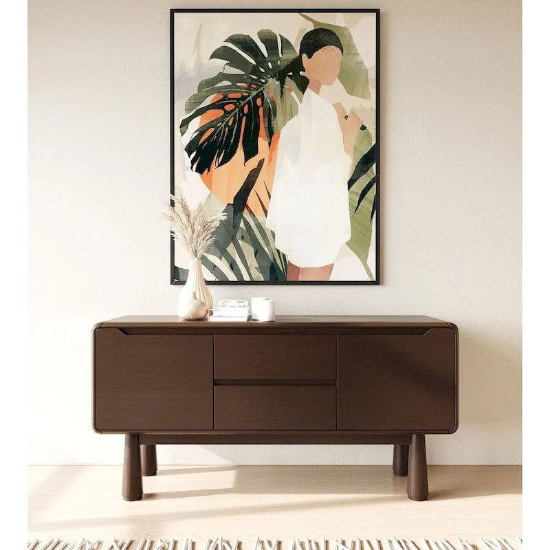 Modern Dark Acacia Buffet