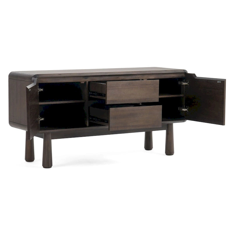 Modern Dark Acacia Buffet