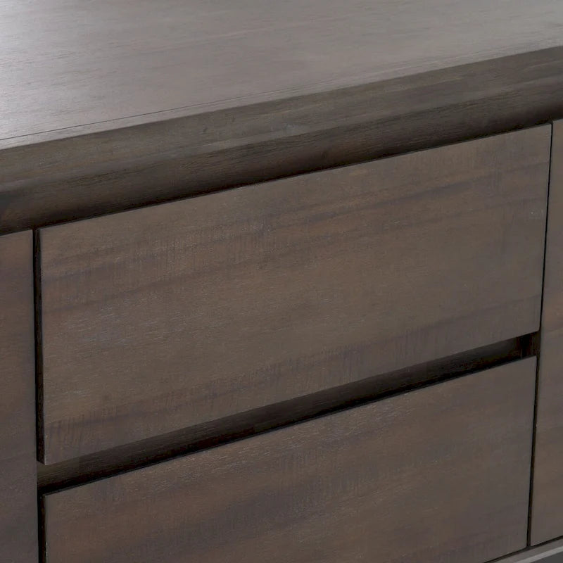 Modern Dark Acacia Buffet