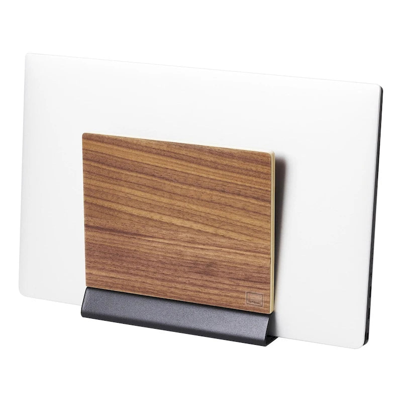 Slim Laptop Stand, Steel and Wood - L 2.44 x W 6.3 x H 5.91 inches