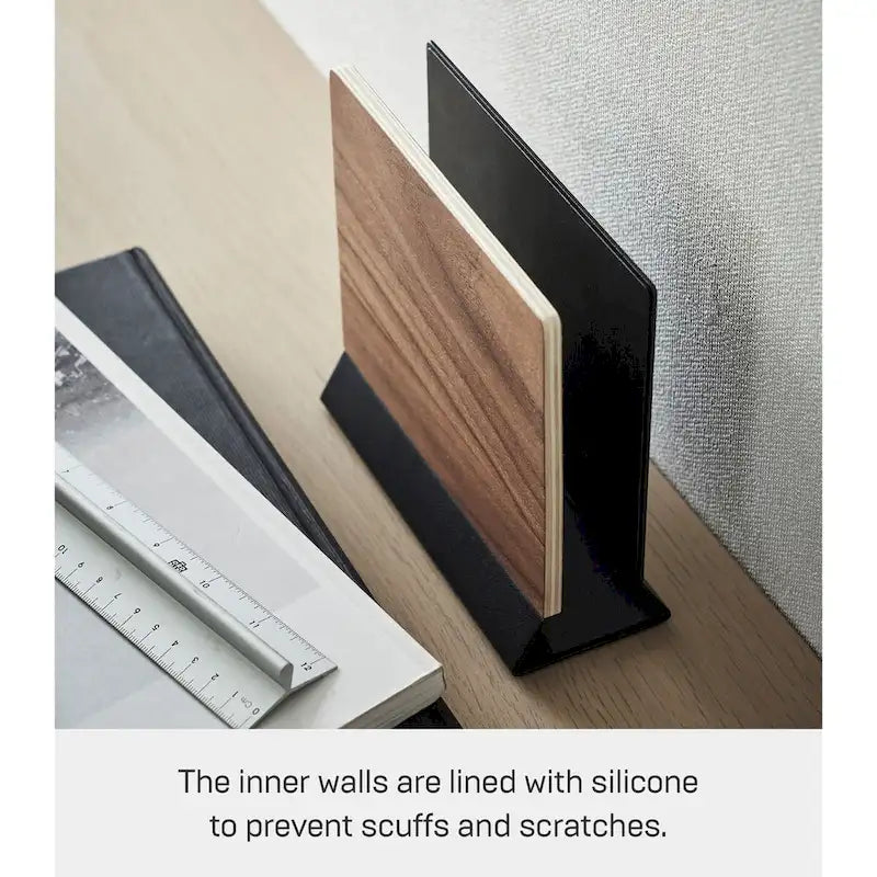 Slim Laptop Stand, Steel and Wood - L 2.44 x W 6.3 x H 5.91 inches