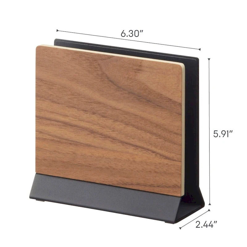 Slim Laptop Stand, Steel and Wood - L 2.44 x W 6.3 x H 5.91 inches