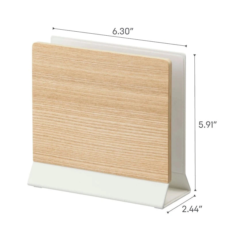 Slim Laptop Stand, Steel and Wood - L 2.44 x W 6.3 x H 5.91 inches