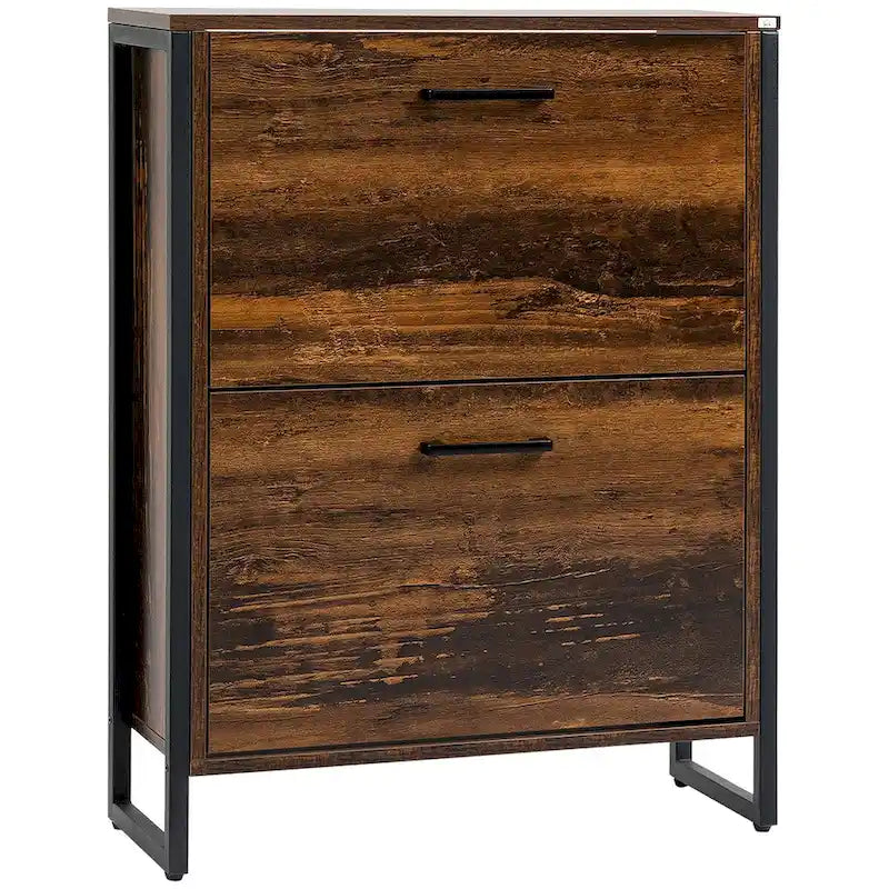 Shoe Cabinet with 2 Flip Drawers