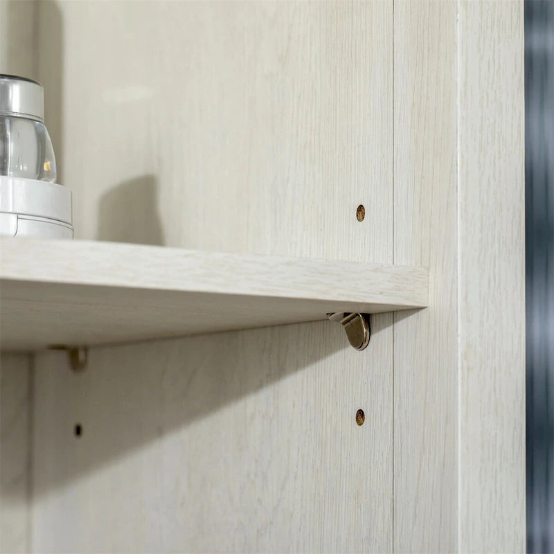 Tall Bathroom Storage Cabinet w/3 Tier Shelf,Freestanding Linen Tower