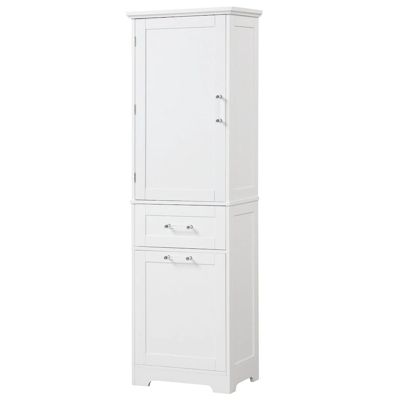Storage Cabinet with Drawers and Adjustable Shelf