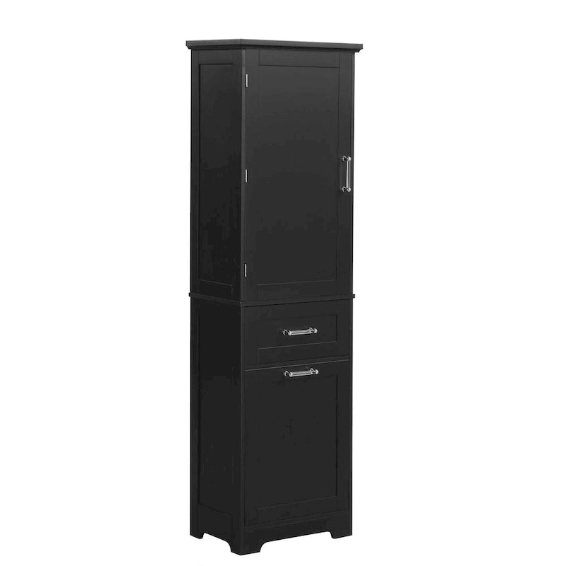 Storage Cabinet with Drawers and Adjustable Shelf