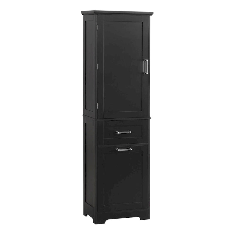 Storage Cabinet with Drawers and Adjustable Shelf