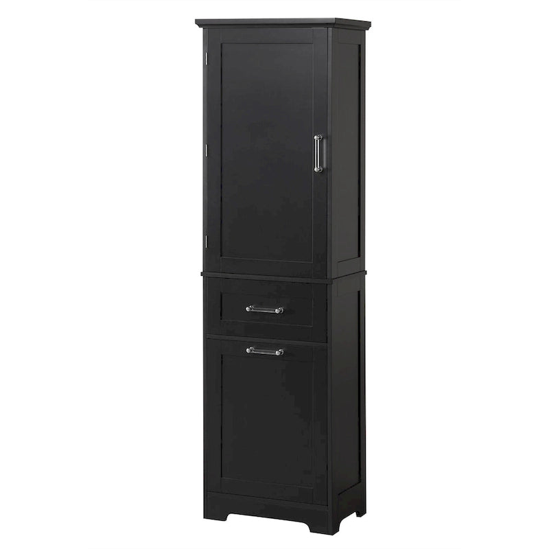 Storage Cabinet with Drawers and Adjustable Shelf