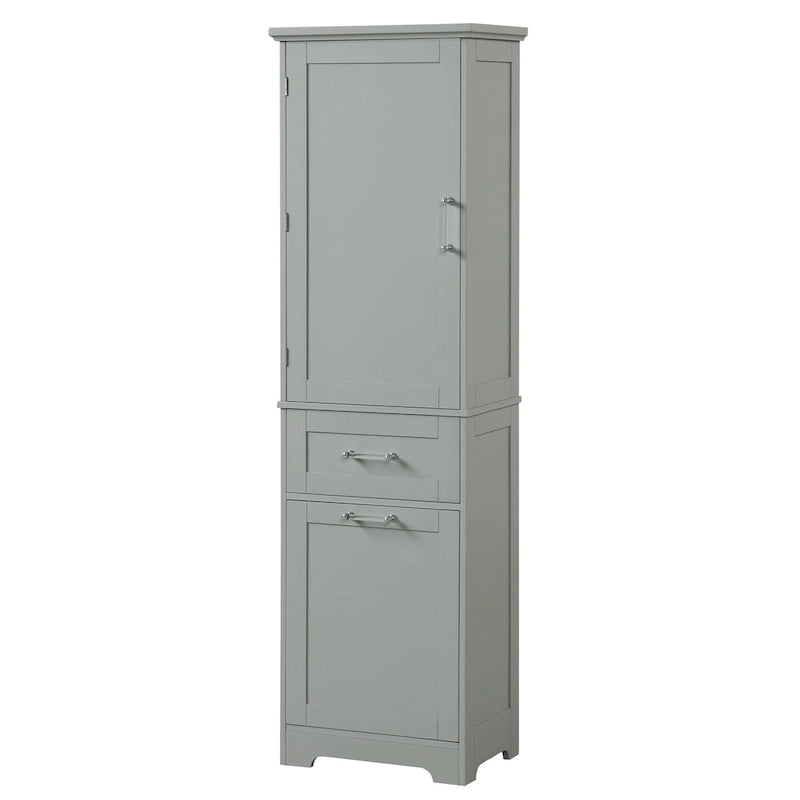 Storage Cabinet with Drawers and Adjustable Shelf