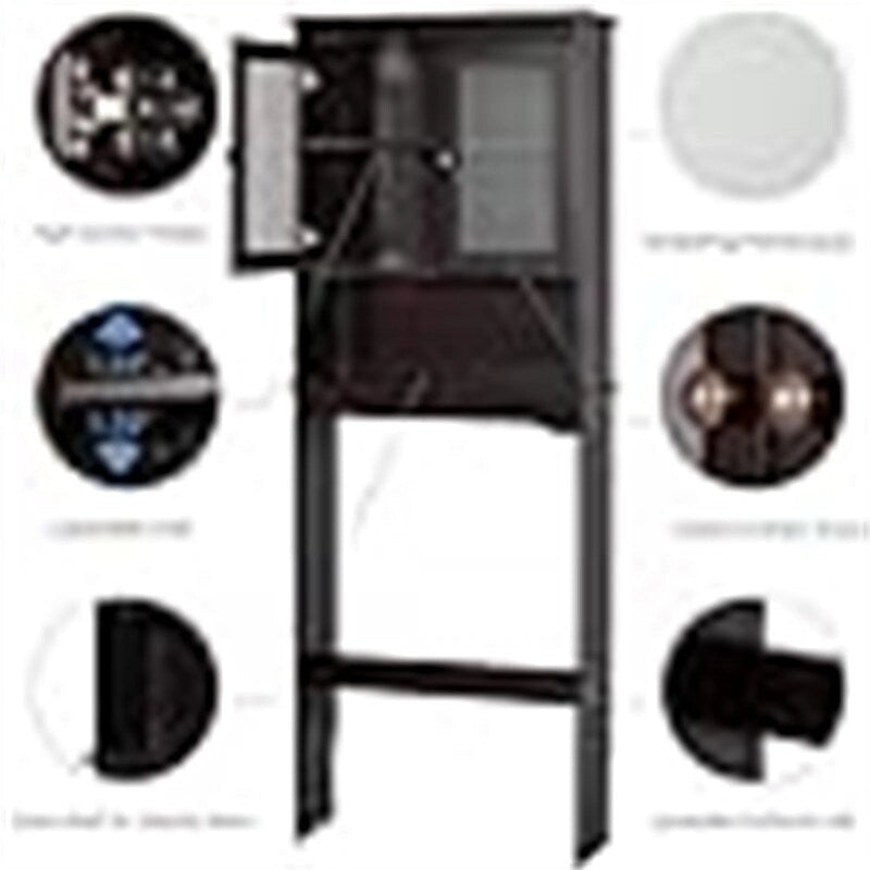 Toilet Storage Cabinet - 9.06D x 24.8W x 65.75H