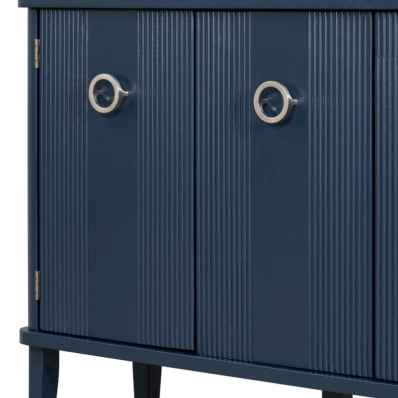 Simple and Atmospheric Solid Wood Veneer Fraxinus Mandschuric Cabinet